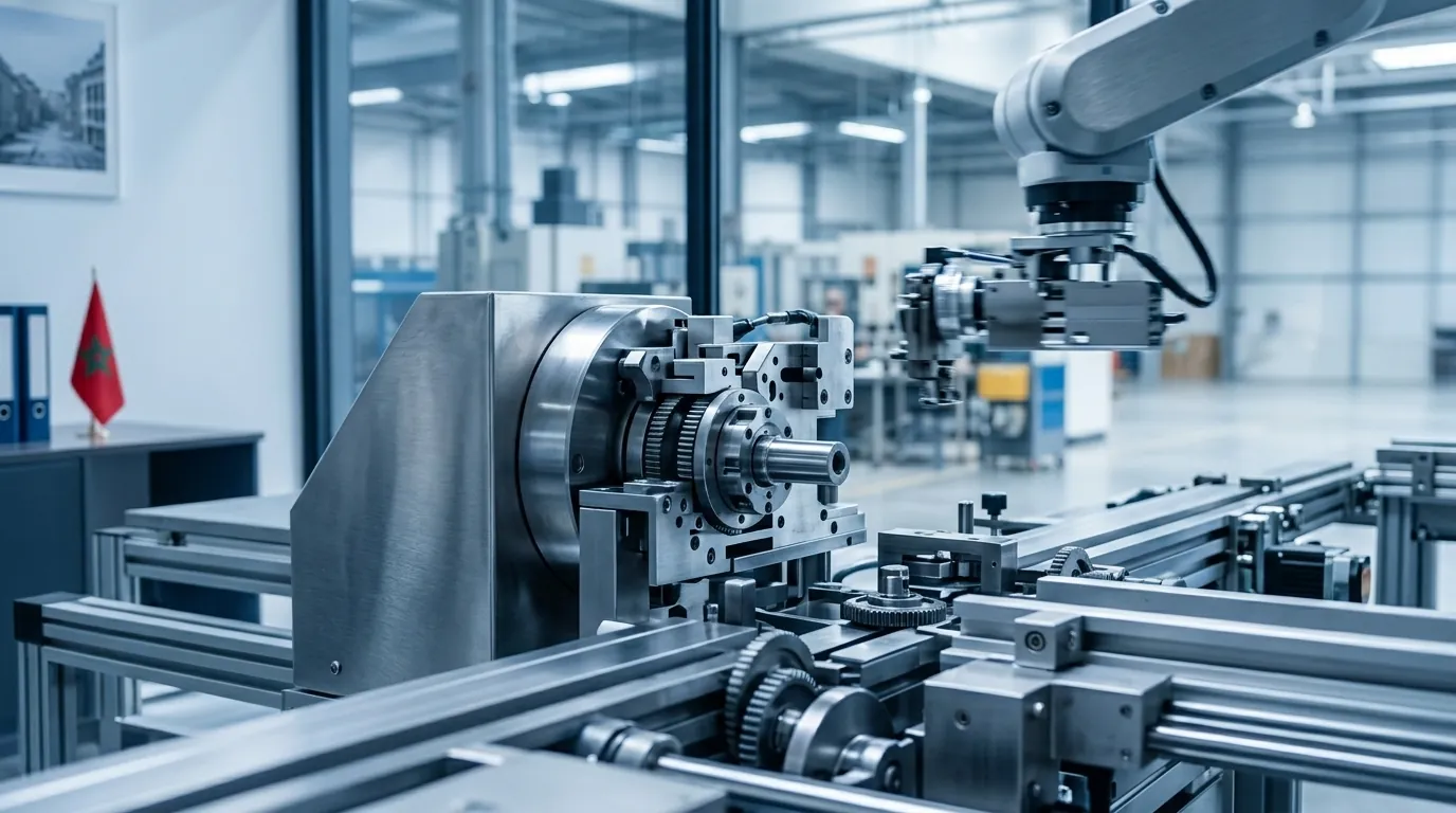 Industrie et production — ligne de fabrication robotisée dans une usine au Maroc